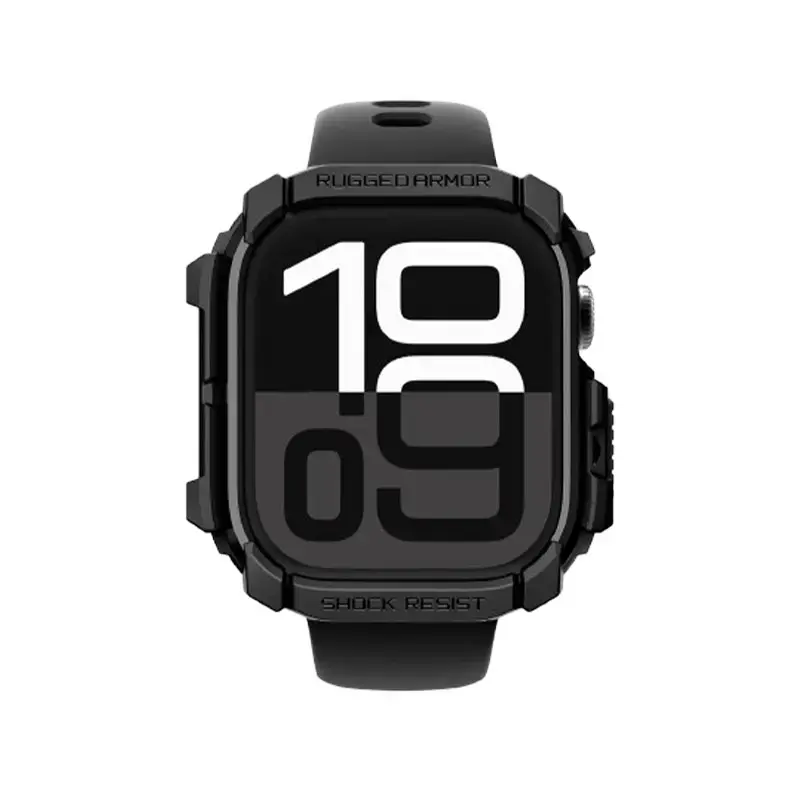 Shockproof one-piece case and sport band for smartwatches