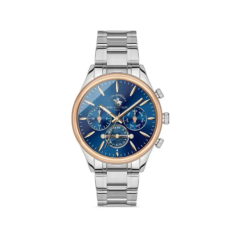 Men's moonphase-style chronograph watch