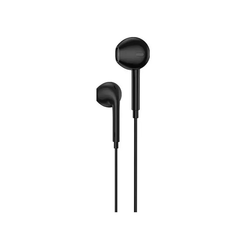 Half in-ear wired earphones with mic